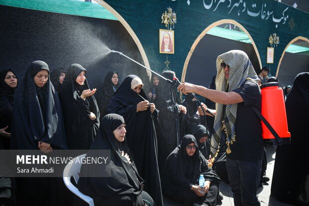 آیین استقبال از کاروان پیاده انصارالحسین(ع)