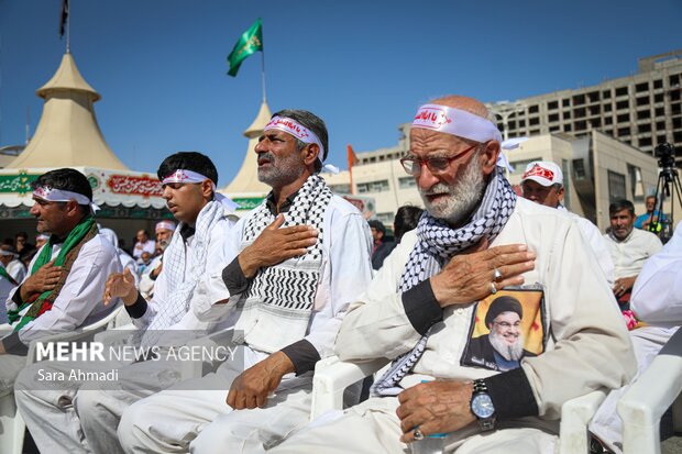 آیین استقبال از کاروان پیاده انصارالحسین(ع)