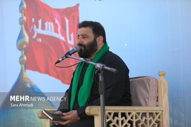 آیین استقبال از کاروان پیاده انصارالحسین(ع)