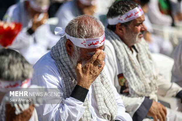 آیین استقبال از کاروان پیاده انصارالحسین(ع)