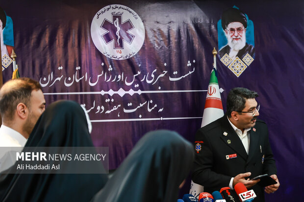 نشست خبری رئیس اورژانس تهران 2