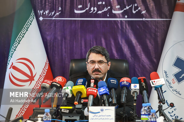 نشست خبری رئیس اورژانس تهران 12
