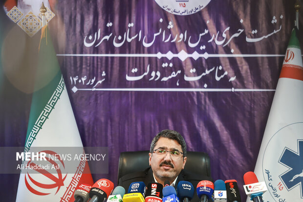 نشست خبری رئیس اورژانس تهران 13