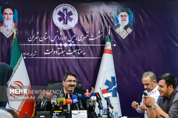 نشست خبری رئیس اورژانس تهران 17