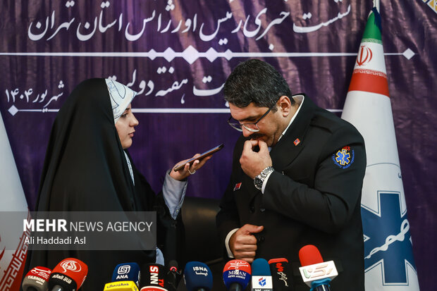 نشست خبری رئیس اورژانس تهران 18
