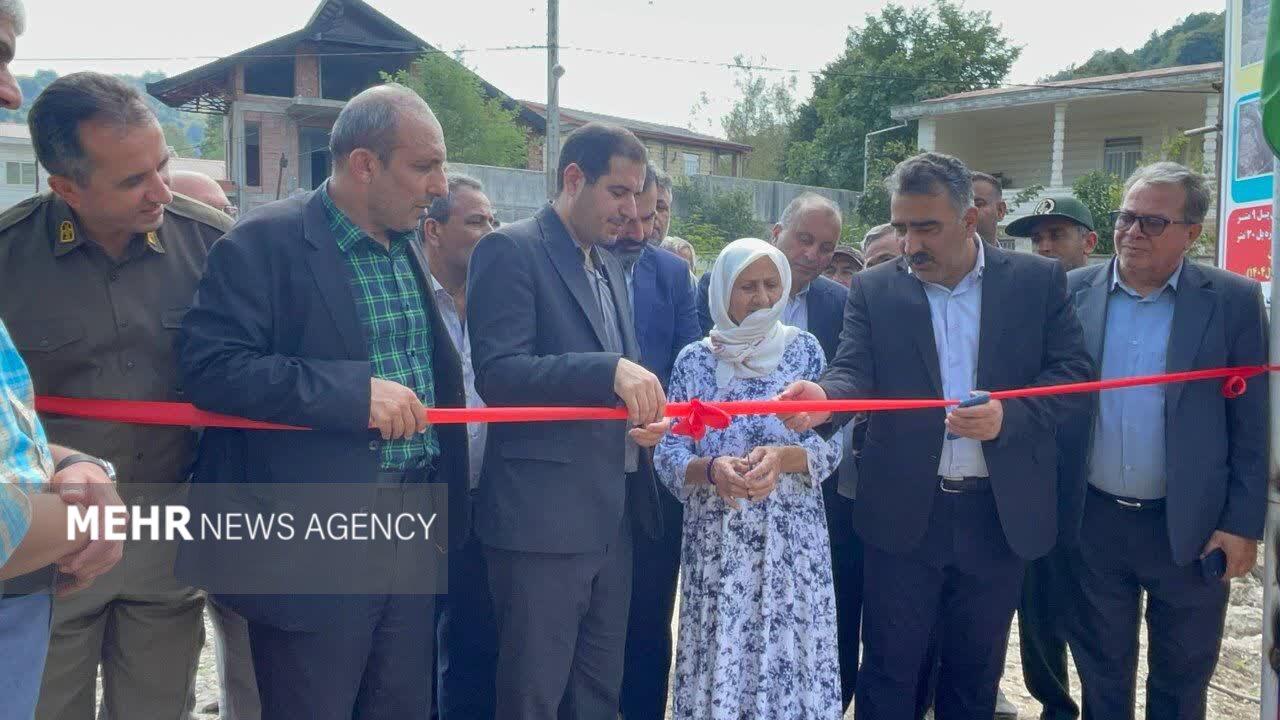 بهره برداری از سه پروژه عمران روستایی و اشتغالزایی در آستارا