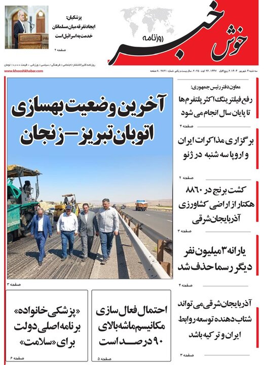 روزنامه های آذربایجان‌شرقی