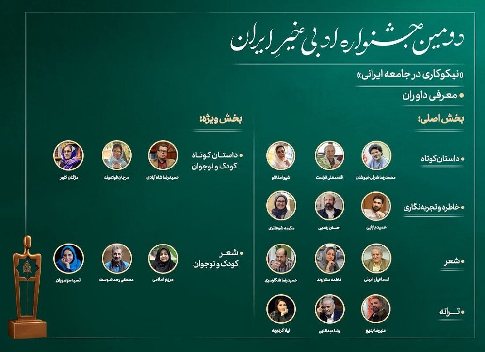 جشنواره،ادبي،ايران،دبيرخانه،دومين،شعر،فرهنگي،نيكوكاري،بزرگسا ...
