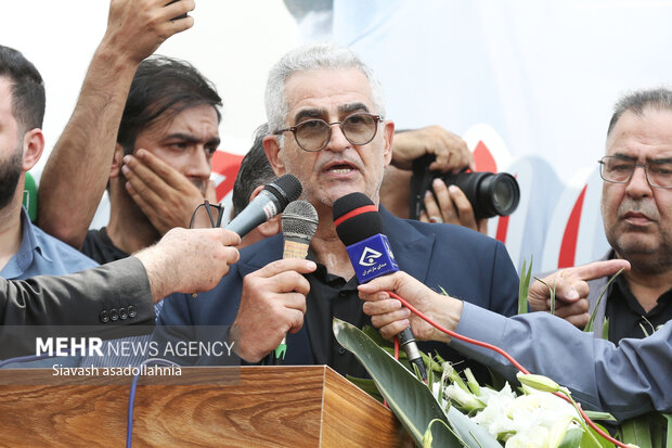 مراسم تشییع پیکر جهان پهلوان امامعلی حبیبی در بابل
