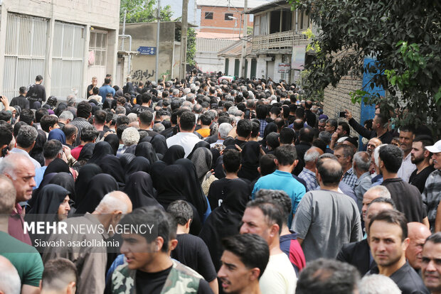 مراسم تشییع پیکر جهان پهلوان امامعلی حبیبی در بابل