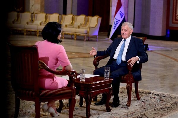 جدیدترین موضع گیری رئیس جمهور عراق درباره پ ک ک و غزه