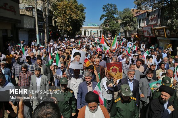 راهپیمایی جمعه خشم و نصر در اردبیل
