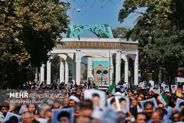راهپیمایی جمعه خشم و نصر در اردبیل