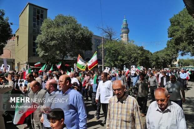 راهپیمایی جمعه خشم و نصر در اردبیل