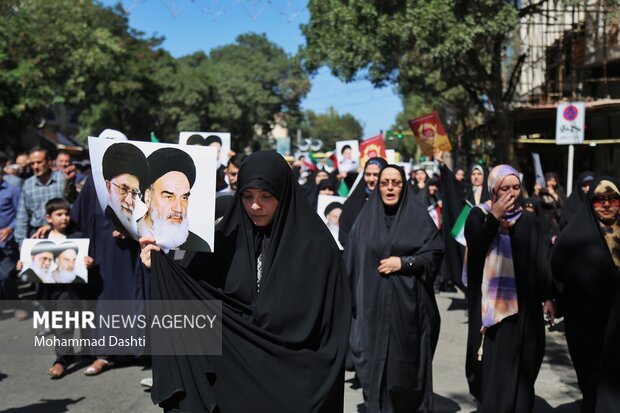 راهپیمایی جمعه خشم و نصر در اردبیل