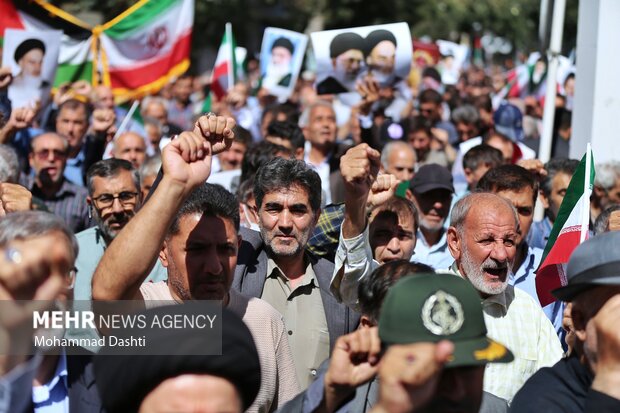 راهپیمایی جمعه خشم و نصر در اردبیل