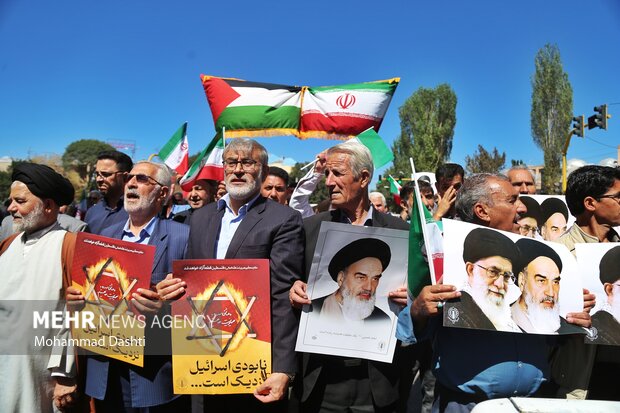راهپیمایی جمعه خشم و نصر در اردبیل