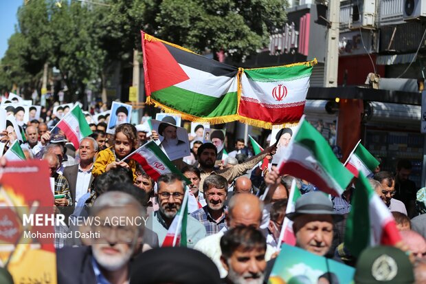 راهپیمایی جمعه خشم و نصر در اردبیل