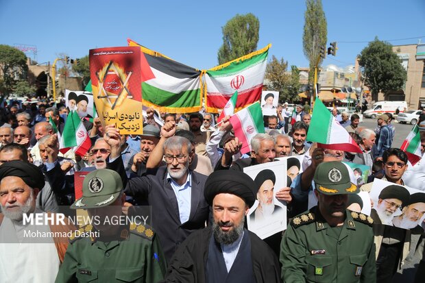 راهپیمایی جمعه خشم و نصر در اردبیل
