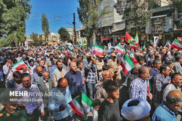 راهپیمایی جمعه خشم و نصر در اردبیل