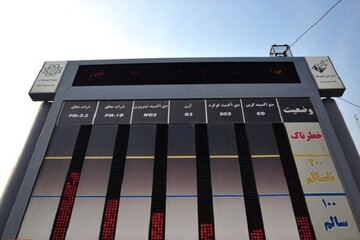 کیفیت هوا در جنوب استان بوشهر ناسالم است