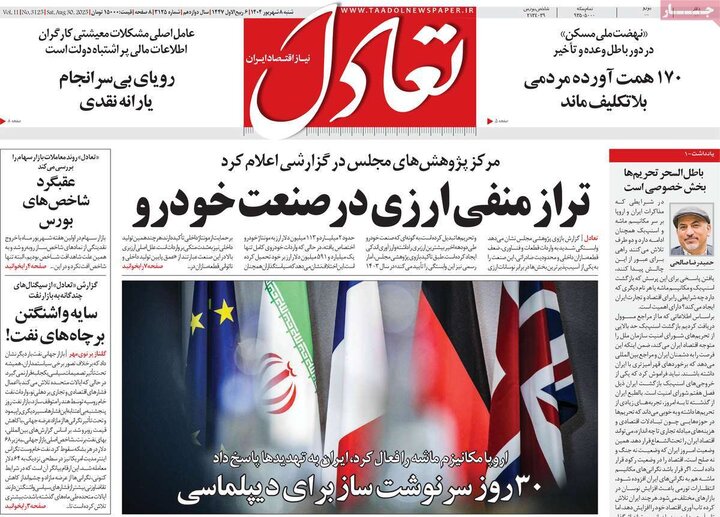 روزنامه های اقتصادی
