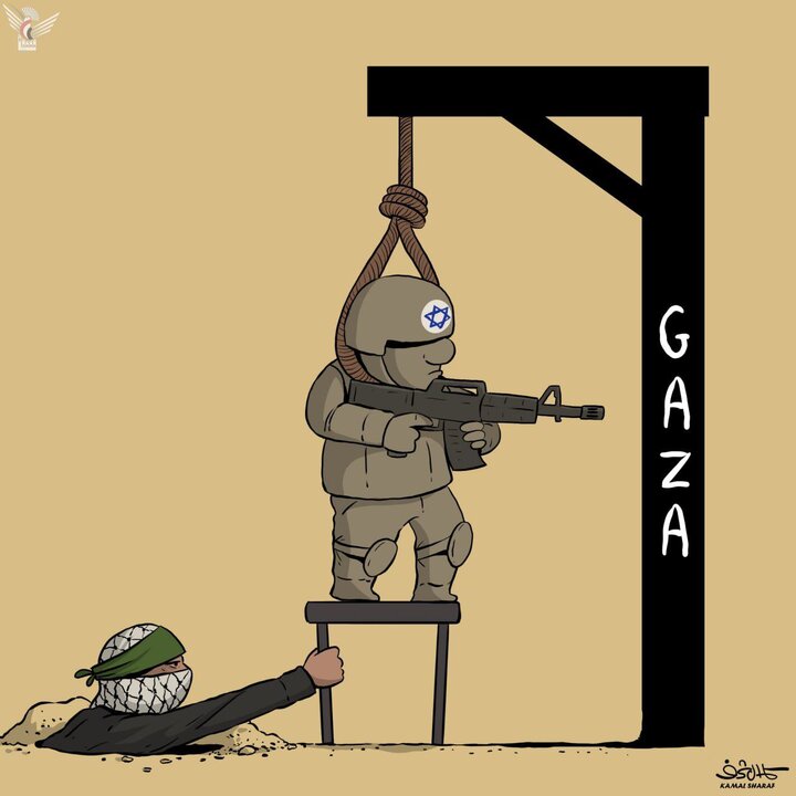 Yemenli karikatüristin kaleminden Gazze’deki direniş (+Foto)