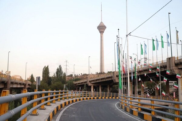 روگذر جنوب به شمال چمران در تهران به بهرهبرداری رسید 2