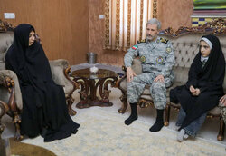 Iran’s Army chief meets families of Israeli attack's martyrs