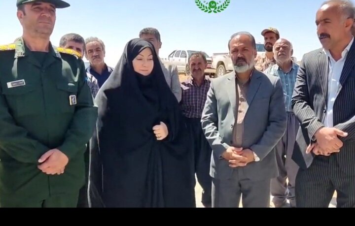 بهرهبرداری از پروژه آبخیزداری در روستای نیاز دهگلان