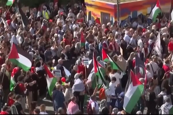German people hold pro-Palestine rally in Frankfurt (+VIDEO)