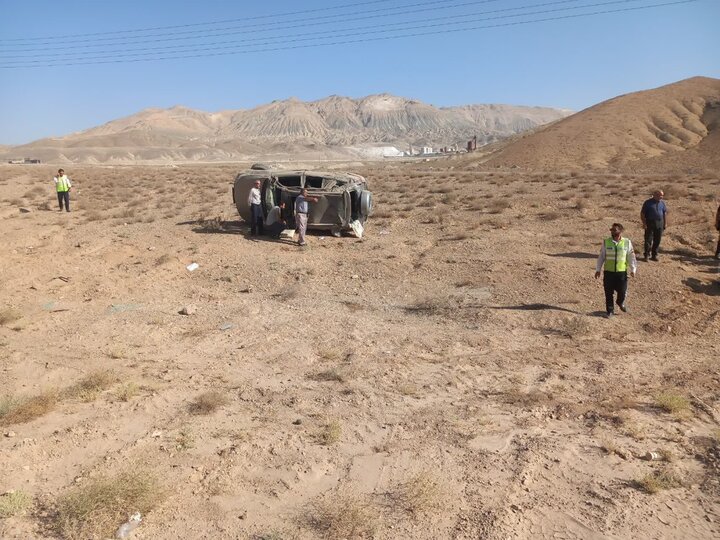 واژگونی سواری در محور سمنان به فیروزکوه؛ یک نفر جان باخت