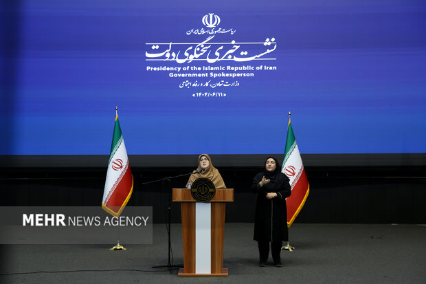 نشست خبری سخنگوی دولت 8