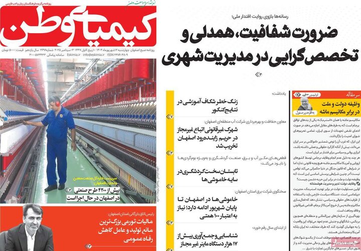 روزنامه‌های اصفهان