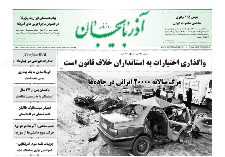 روزنامه های آذربایجان‌شرقی