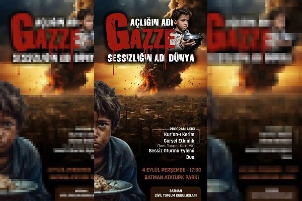 Batman'da Gazze için sessiz eylem düzenlenecek