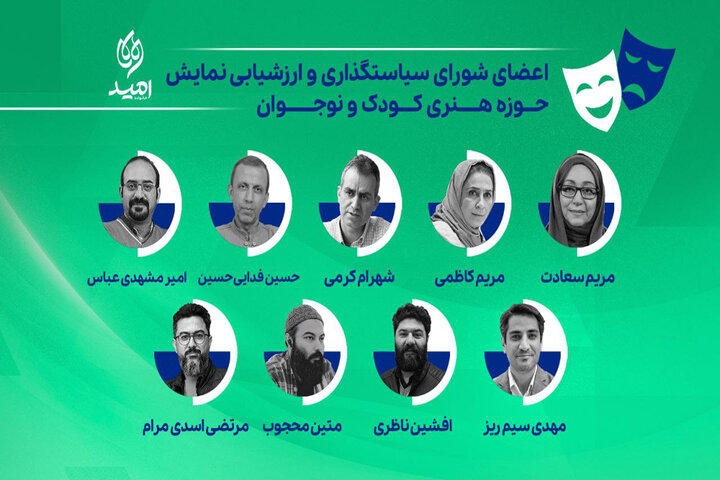 اعضای شورای سیاستگذاری نمایش حوزه هنری کودک و نوجوان معرفی شدند