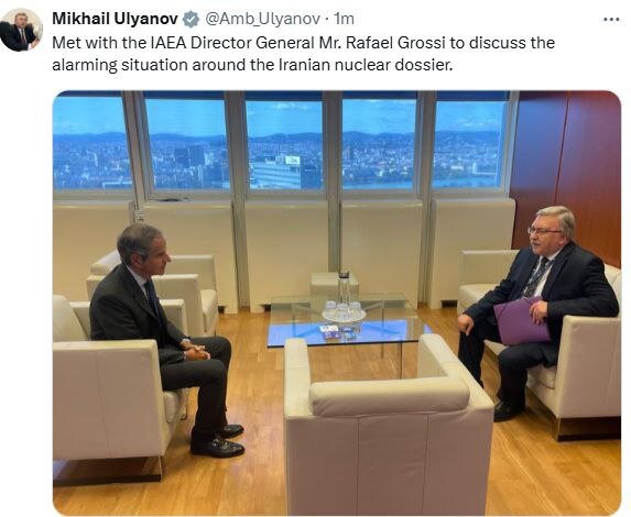 Ulyanov consults with IAEA Director General on Iran