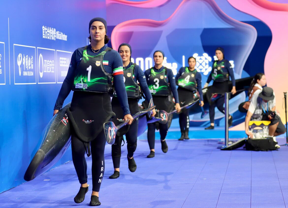 We have a lot to say in future, women canoe polo players