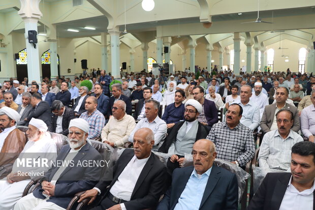 جشن هفته وحدت در مسجد جامع شهر اوز