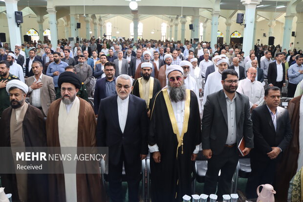 جشن هفته وحدت در مسجد جامع شهر اوز