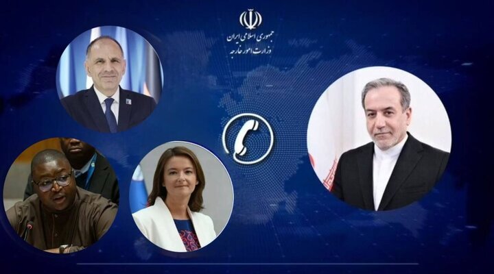 Araghchi holds talks with Greece, Slovenia, Sierra Leone FMs