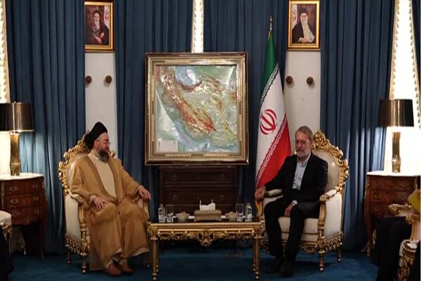 Laricani, Irak Milli Hikmet Hareketi Lideri Hekim ile görüştü (+Video)