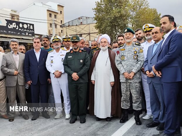 تقاطع غیرهمسطح نیروی دریایی رشت زیر بار ترافیک رفت تقاطع غیرهمسطح نیروی دریایی رشت زیر بار ترافیک رفت