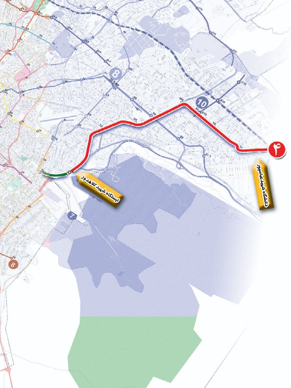 احداث ۱۰ ایستگاه جدید مترو در قالب اجرای پروژه توسعه شرقی خط ۴