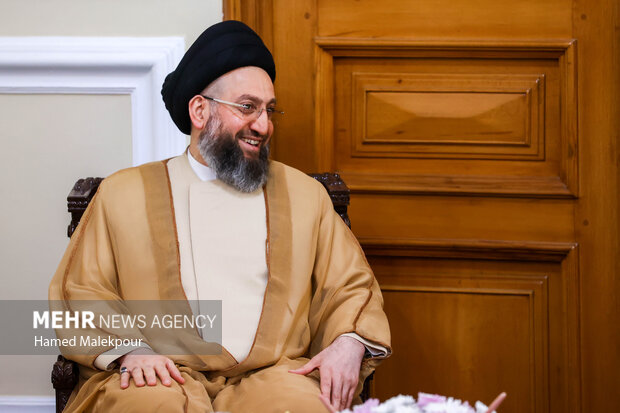 دیدار سید عمار حکیم با رئیس مجلس شورای اسلامی 9