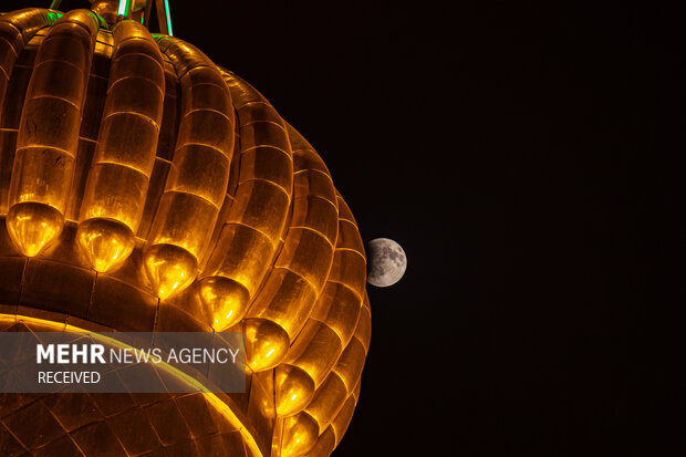ماه‌گرفتگی در آسمان کربلا