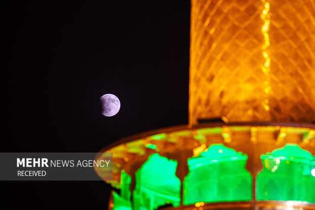 ماه‌گرفتگی در آسمان کربلا