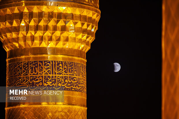 ماه‌گرفتگی در آسمان کربلا