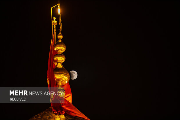 ماه‌گرفتگی در آسمان کربلا